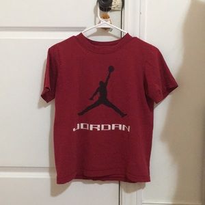 red jordan baby tee